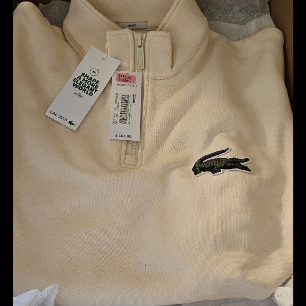 Lacoste pullover unisex XL New with tags